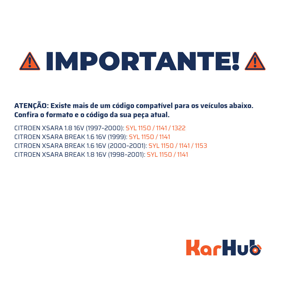 Jogo de Pastilhas de Freio Dianteira para Citroen Xsara e Xsara Break - Syl - 1150