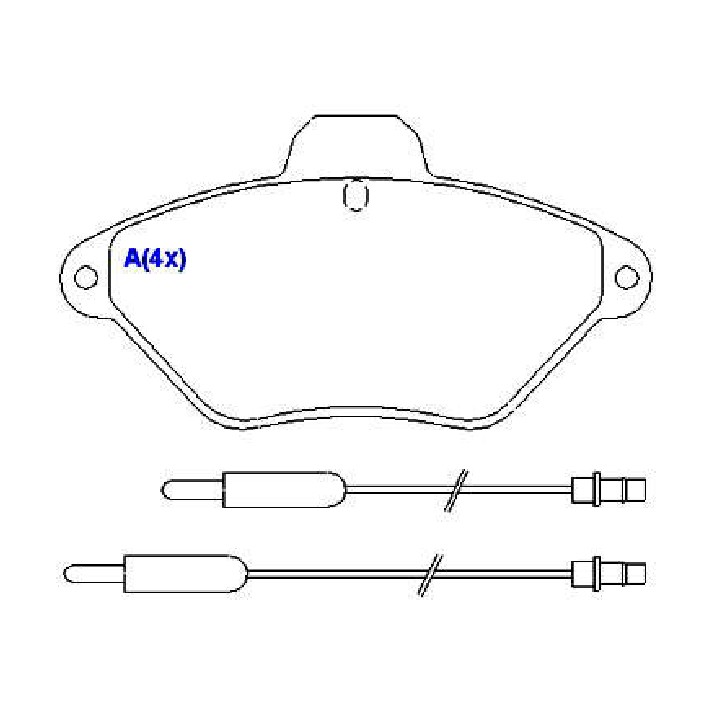 Jogo de Pastilhas de Freio Dianteira para Citroen Xantia Break - Syl - 1159