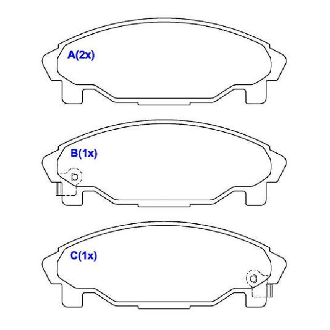 Jogo de Pastilhas de Freio Dianteira para Daihatsu Charade Hatch e Charade Sedan - Syl - 1170
