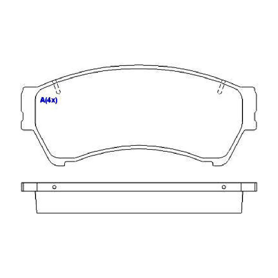 Jogo de Pastilhas de Freio Dianteira para Ford Fusion - Syl - 1217