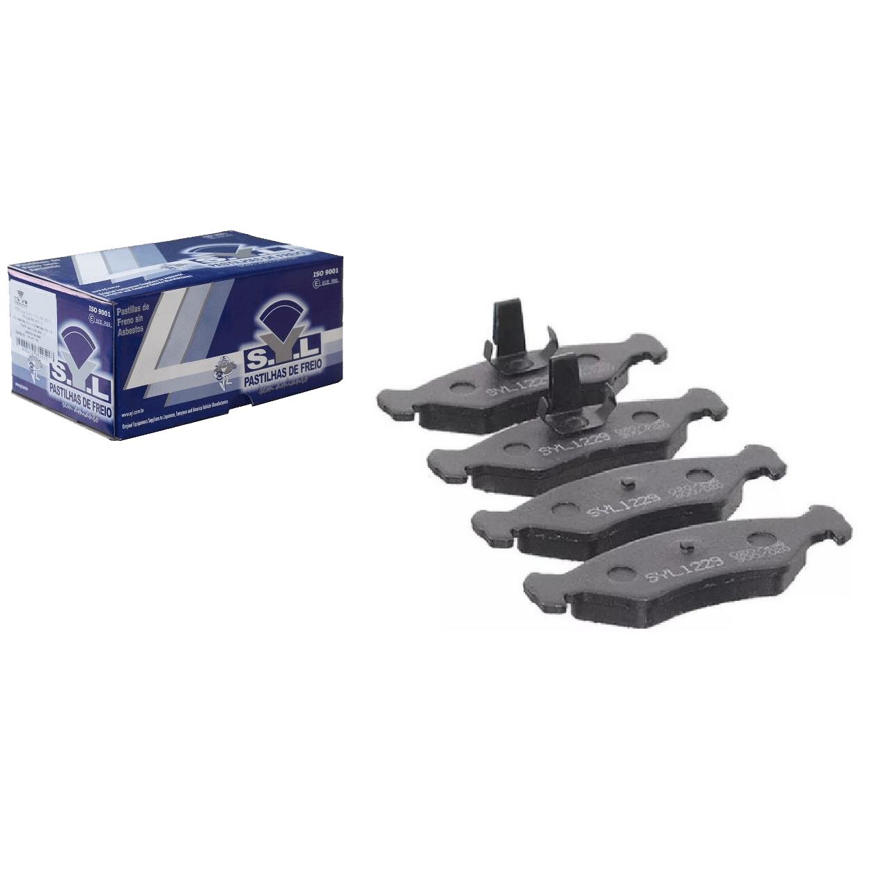 Jogo de Pastilhas de Freio Dianteira para Ford Fiesta e Ka - Syl - 1229