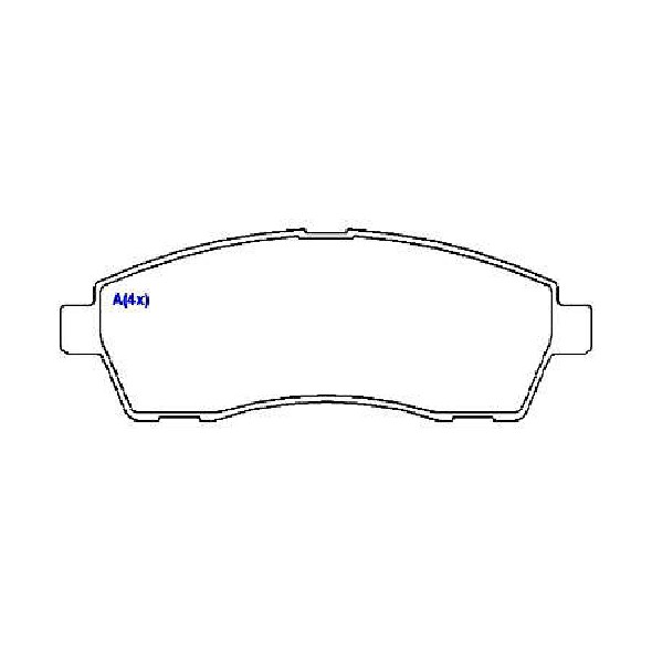 Jogo de Pastilhas de Freio Traseira para Ford F-250 - Syl - 1239