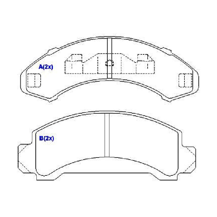 Jogo de Pastilhas de Freio Dianteira para Ford Explorer e Ranger - Syl - 1244