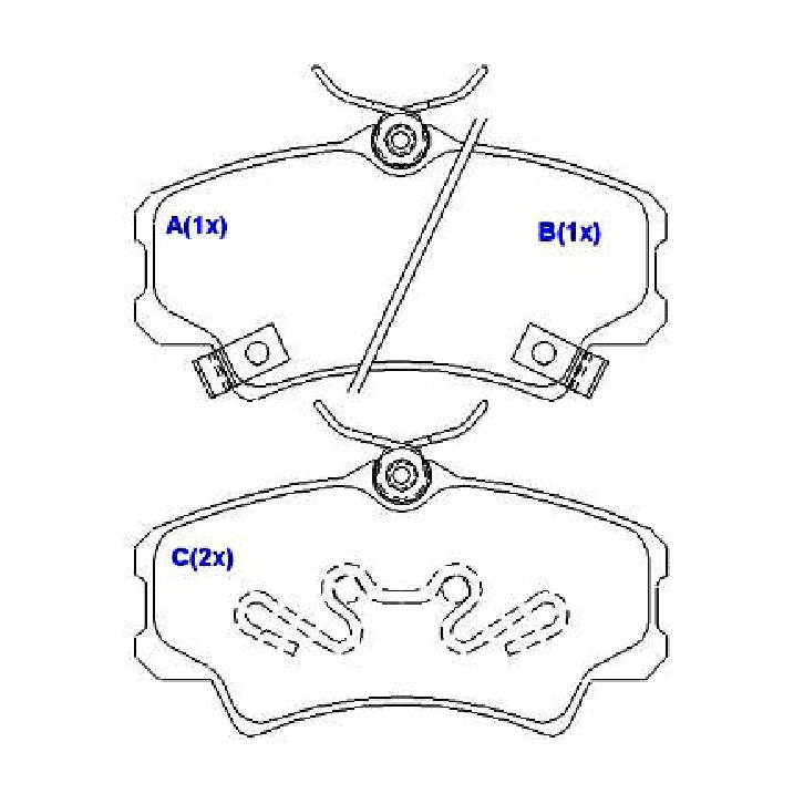 Jogo de Pastilhas de Freio Dianteira para Honda Civic - Syl - 1250