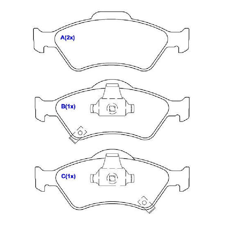 Jogo de Pastilhas de Freio Dianteira para Honda FIT - Syl - 1254