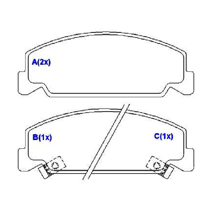 Jogo de Pastilhas de Freio Dianteira para Honda Civic - Syl - 1255