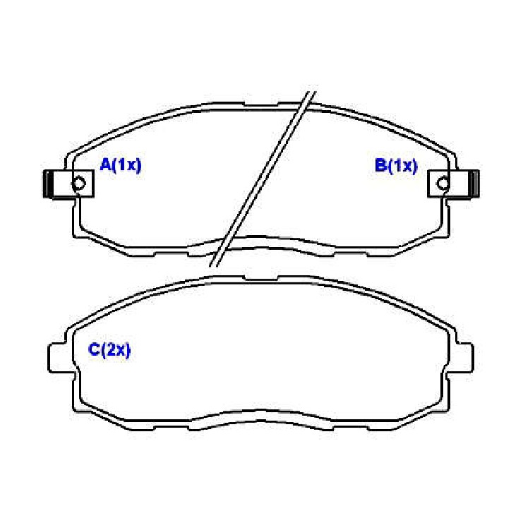 Jogo de Pastilhas de Freio Dianteira para Hyundai H-1 STAREX - Syl - 1262