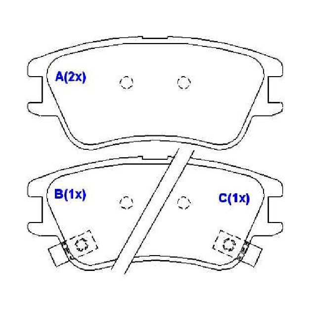 Jogo de Pastilhas de Freio Dianteira para Hyundai Atos Prime - Syl - 1264