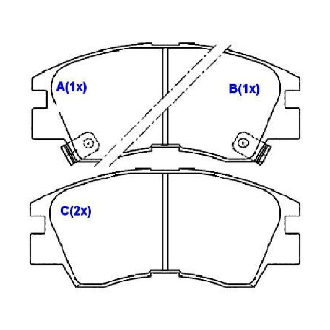 Jogo de Pastilhas de Freio Dianteira para Mitsubishi L200 - Syl - 1312