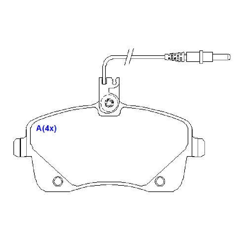 Jogo de Pastilhas de Freio Dianteira para Peugeot 407 e 407 SW - Syl - 1336