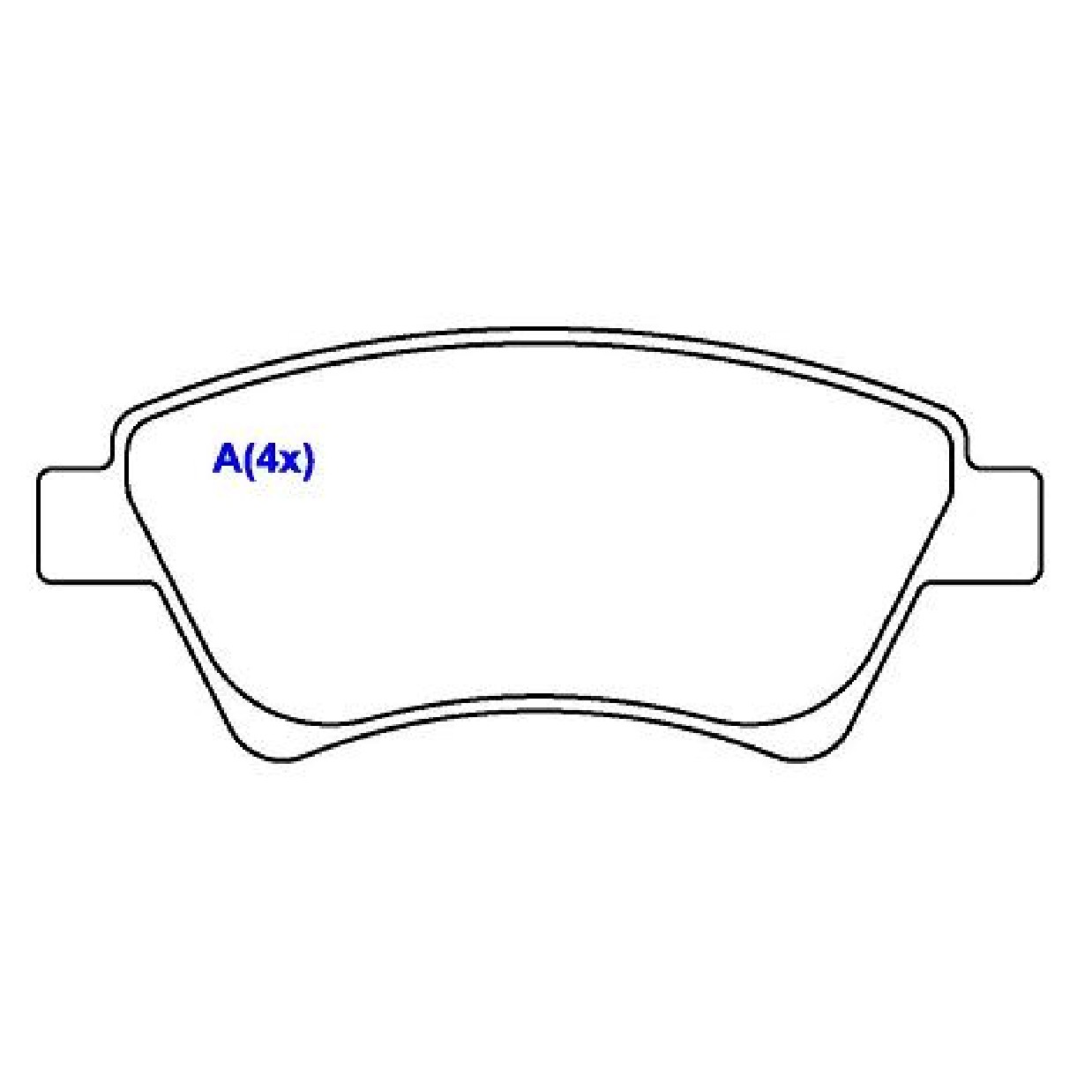 Jogo de Pastilhas de Freio Dianteira para Renault Megane - Syl - 1358
