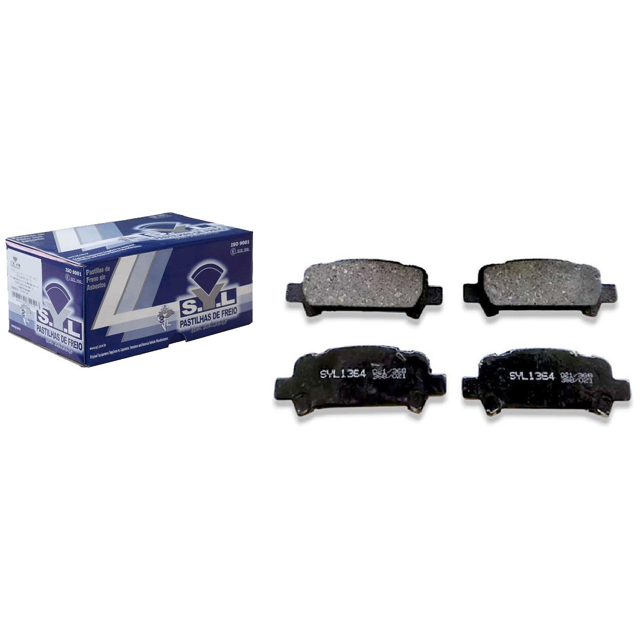 Jogo de Pastilhas de Freio Traseira para Subaru Forester e Impreza - Syl - 1364