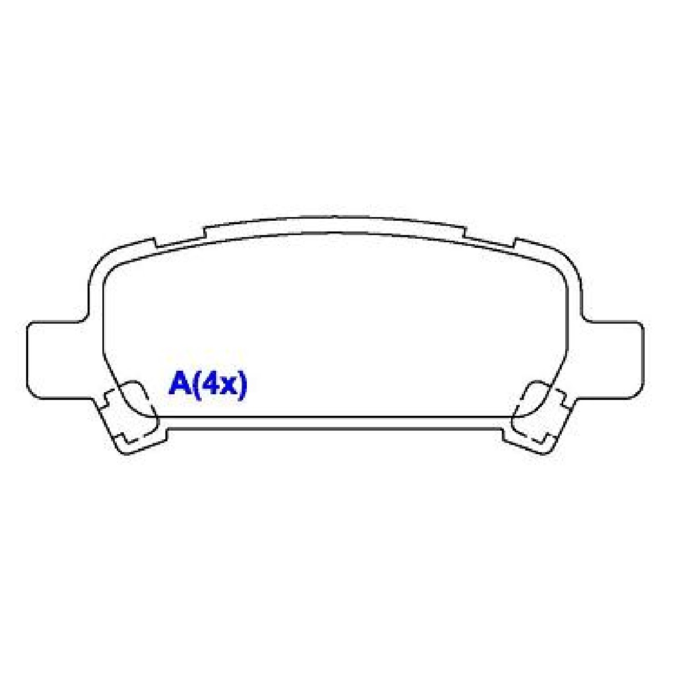 Jogo de Pastilhas de Freio Traseira para Subaru Forester e Impreza - Syl - 1364