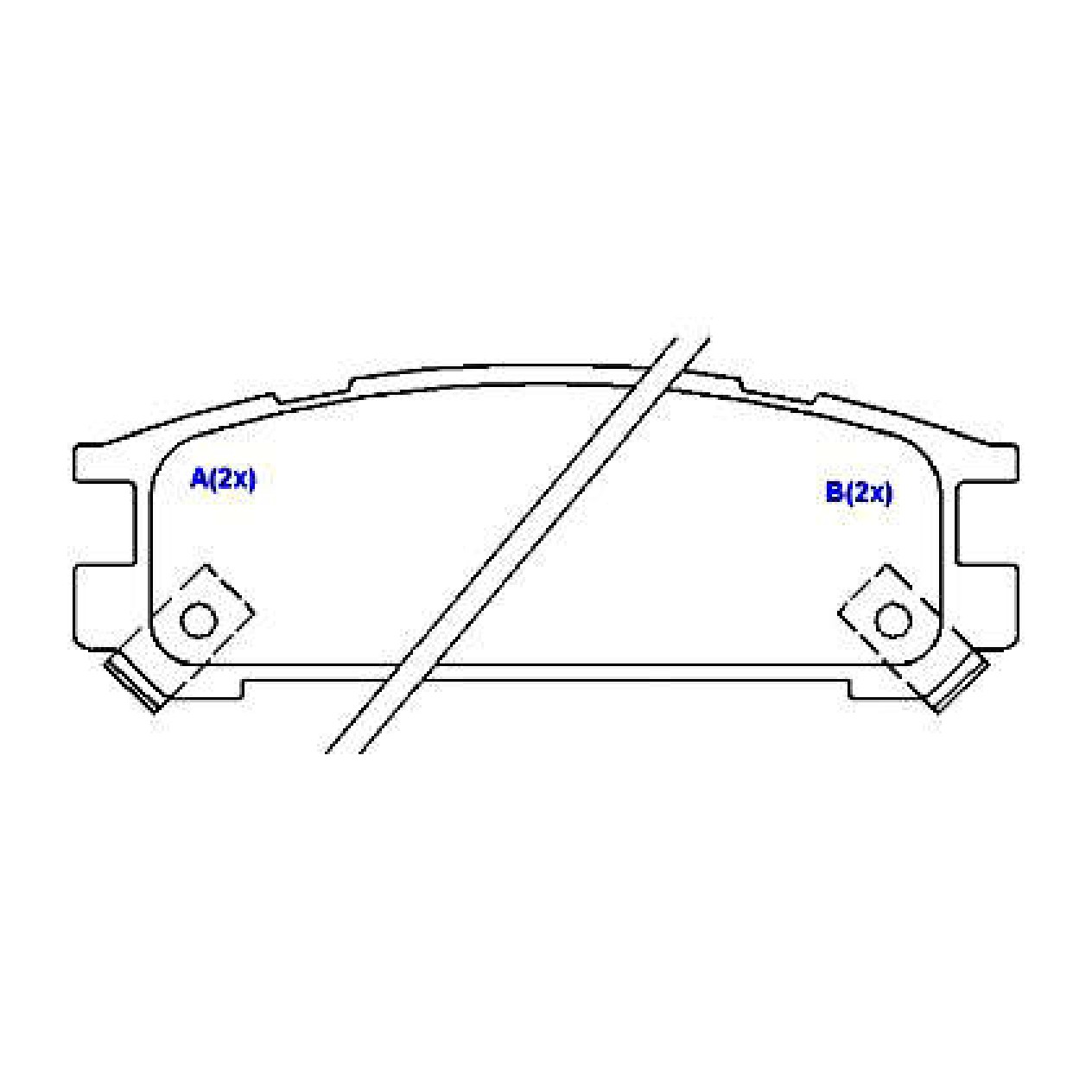Jogo de Pastilhas de Freio Traseira para Subaru Impreza e Legacy - Syl - 1367