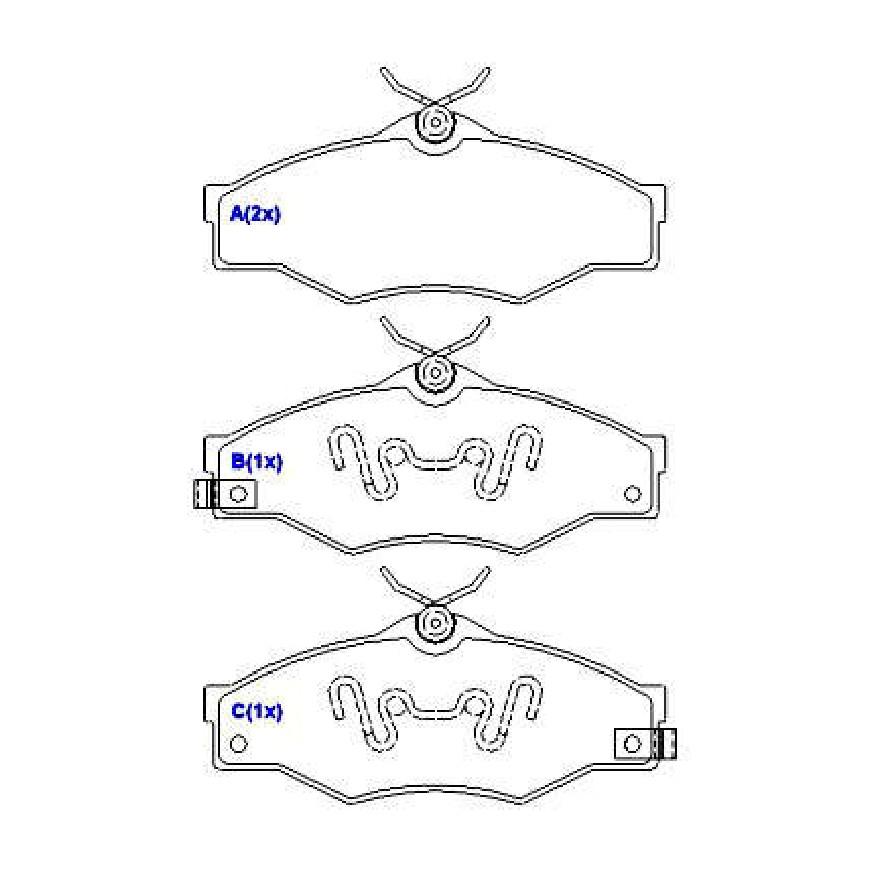Jogo de Pastilhas de Freio Dianteira para Toyota Hilux - Syl - 1385