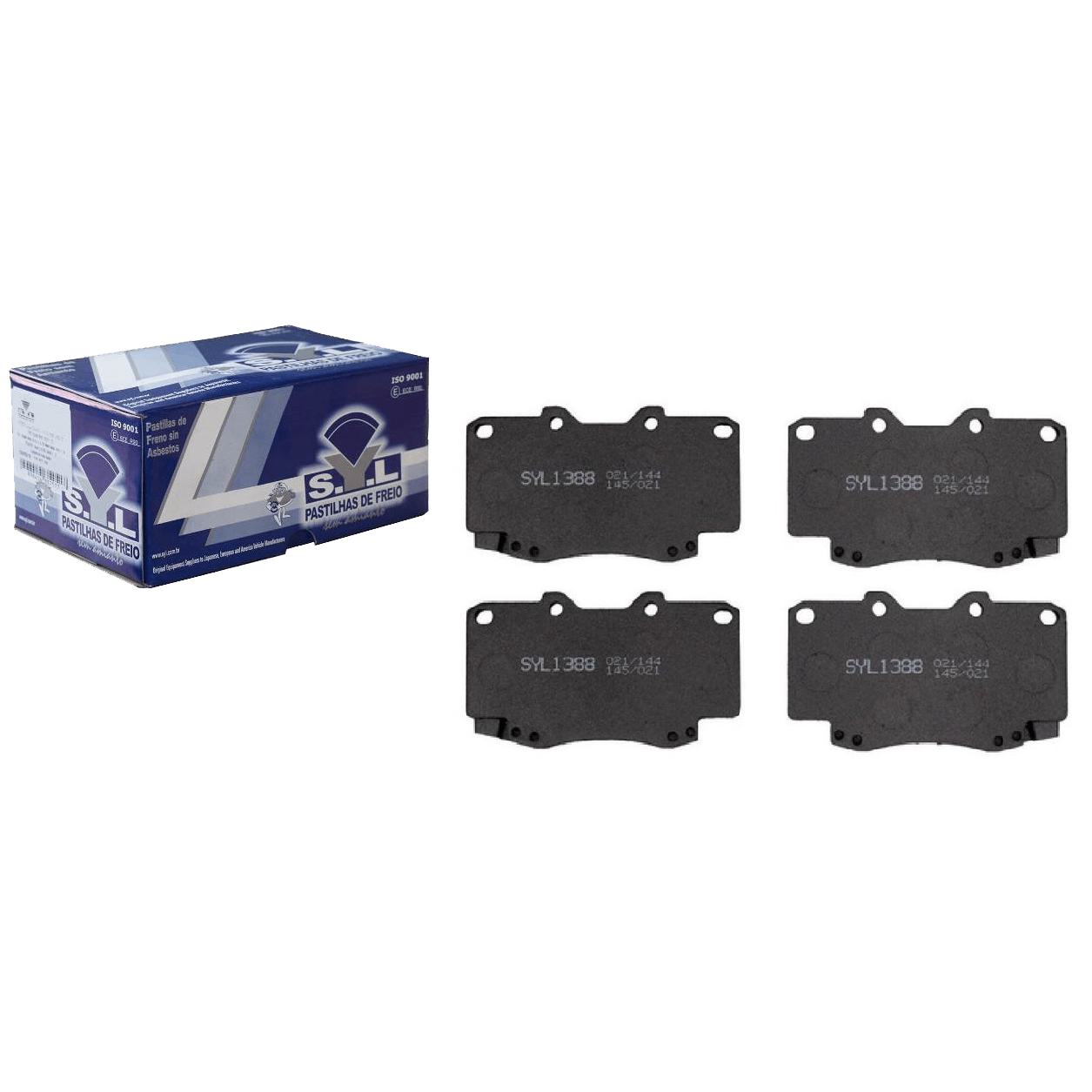 Jogo de Pastilhas de Freio Dianteira para Toyota Hilux - Syl - 1388