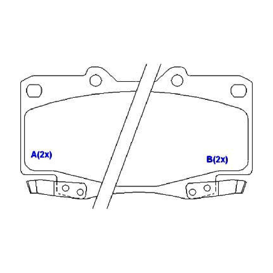Jogo de Pastilhas de Freio Dianteira para Toyota Hilux - Syl - 1388
