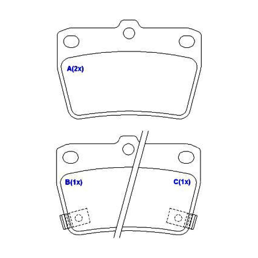 Jogo de Pastilhas de Freio Traseira para Chery Tiggo e Toyota RAV4 - Syl - 1389