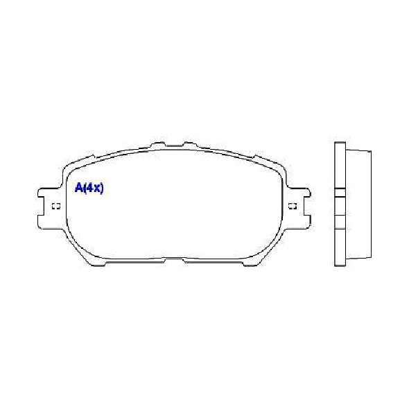 Jogo de Pastilhas de Freio Dianteira para Toyota Camry - Syl - 1394