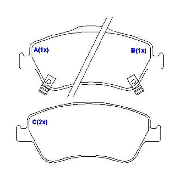 Jogo de Pastilhas de Freio Dianteira para Toyota Corolla - Syl - 1398