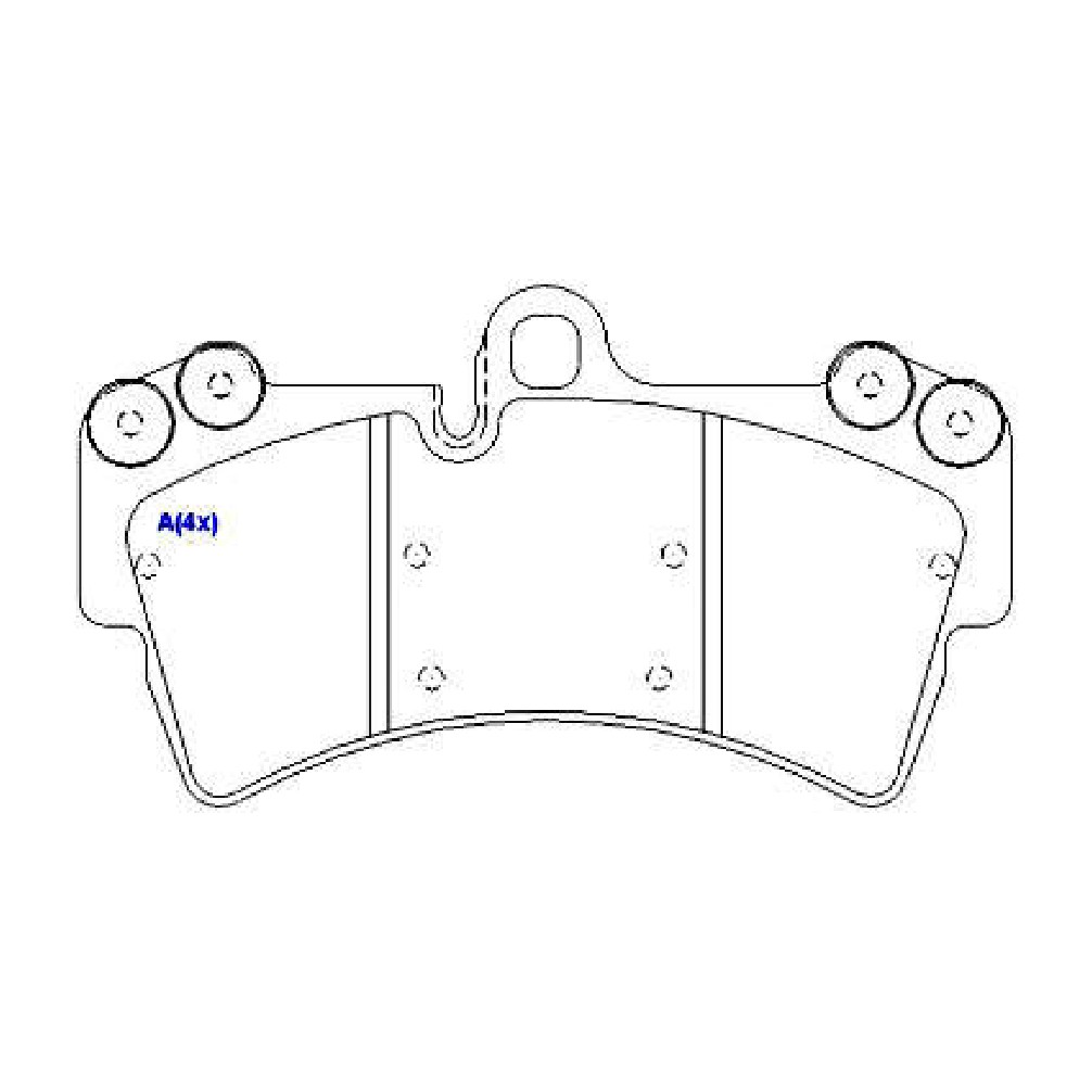 Jogo de Pastilhas de Freio Dianteira para Volkswagen Touareg - Syl - 1413