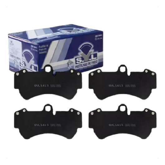 Jogo de Pastilhas de Freio Dianteira para Volkswagen Touareg - Syl - 1413