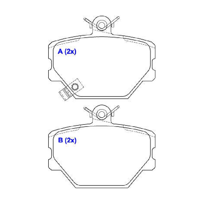 Jogo de Pastilhas de Freio Dianteira para Smart Fortwo - Syl - 1530