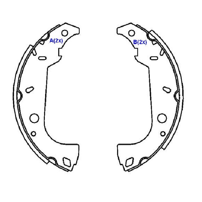 Sapata de Freio para Fiat Fiorino e Tempra - Syl - 203007