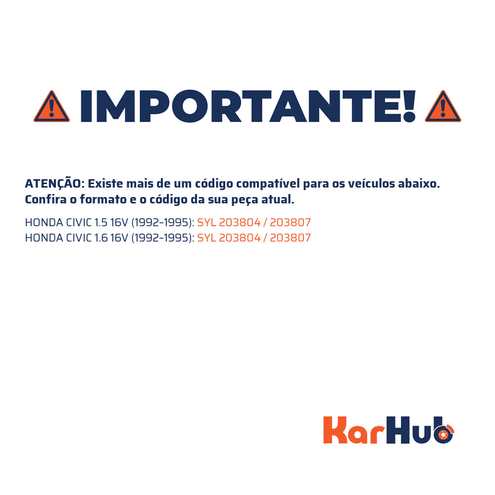 Sapata de Freio para Honda Civic - Syl - 203804