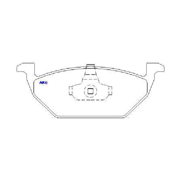 Jogo de Pastilhas de Freio Dianteira para Volkswagen Crossfox e Polo - Syl - 2041