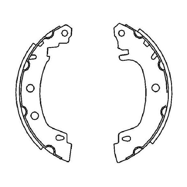 Sapata de Freio para Renault Megane - Syl - 207606