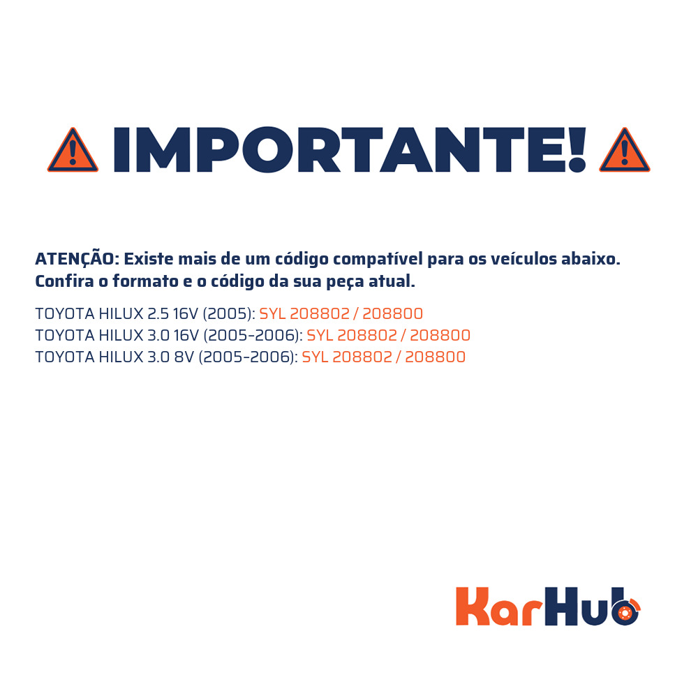 Sapata de Freio para Toyota Hilux e Hilux SW4 - Syl - 208802