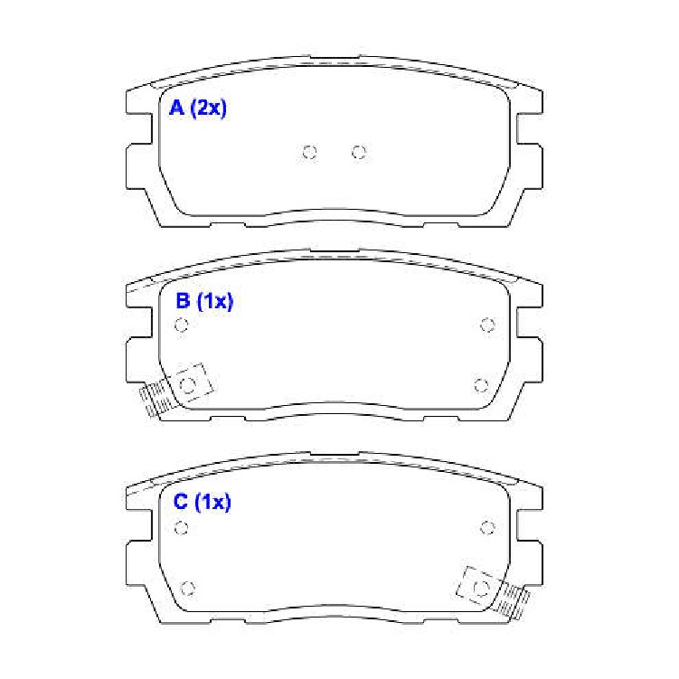 Jogo de Pastilhas de Freio Traseira para Chevrolet Captiva - Syl - 2091