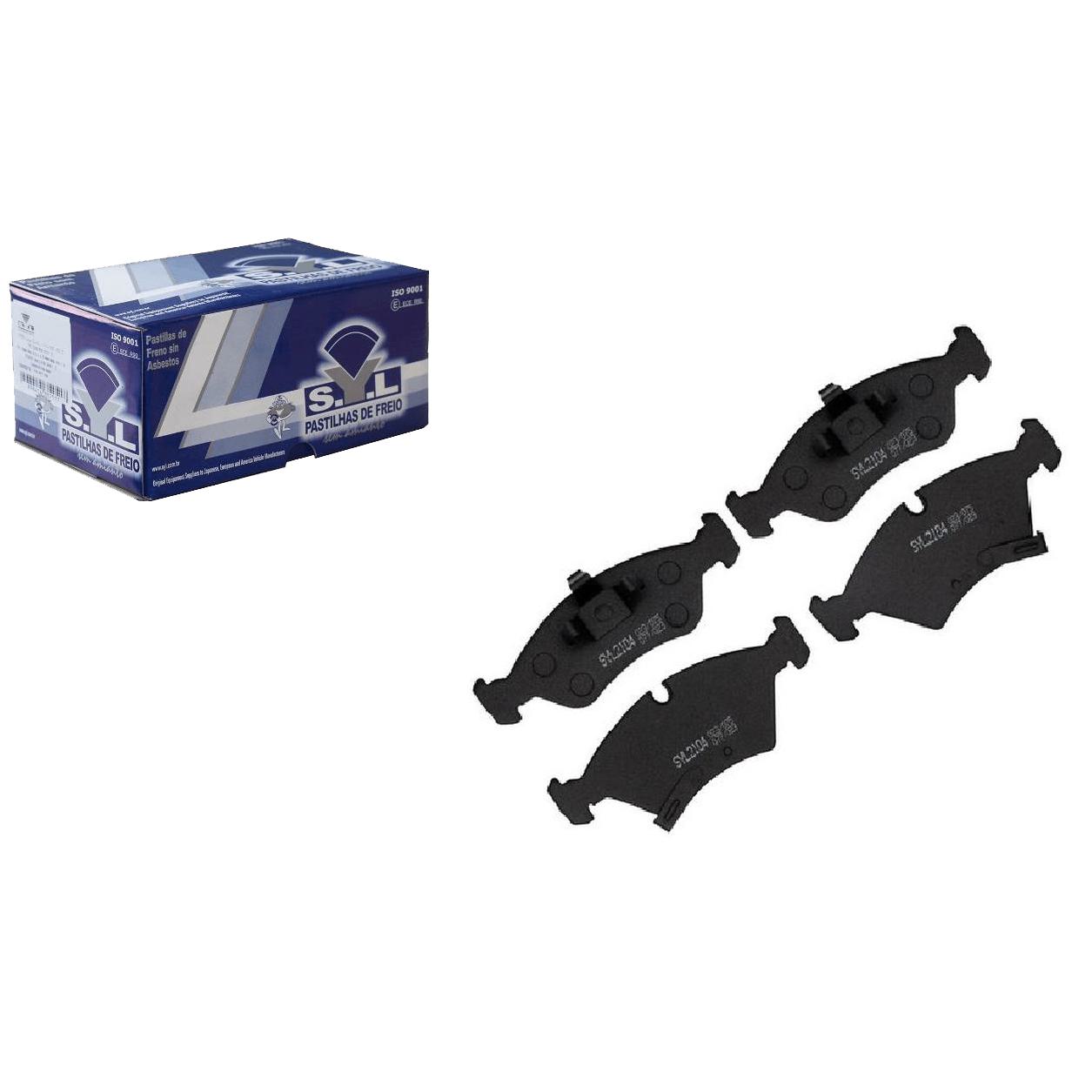 Jogo de Pastilhas de Freio Dianteira para Chevrolet Meriva e Zafira - Syl - 2104