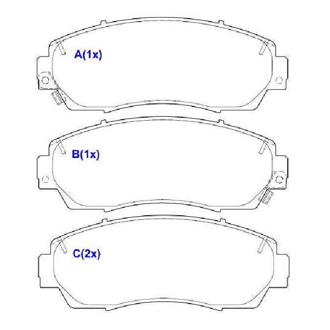Jogo de Pastilhas de Freio Dianteira para Honda CR-V - Syl - 2253