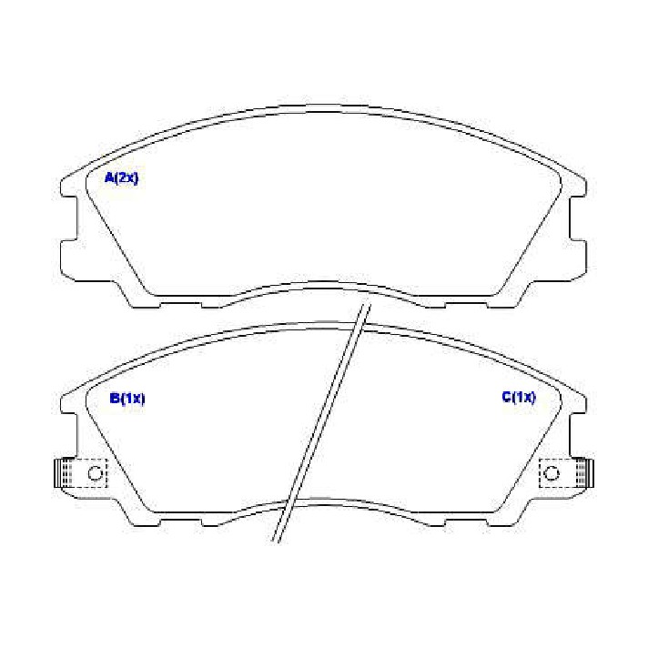 Jogo de Pastilhas de Freio Dianteira para Hyundai Terracan - Syl - 2260