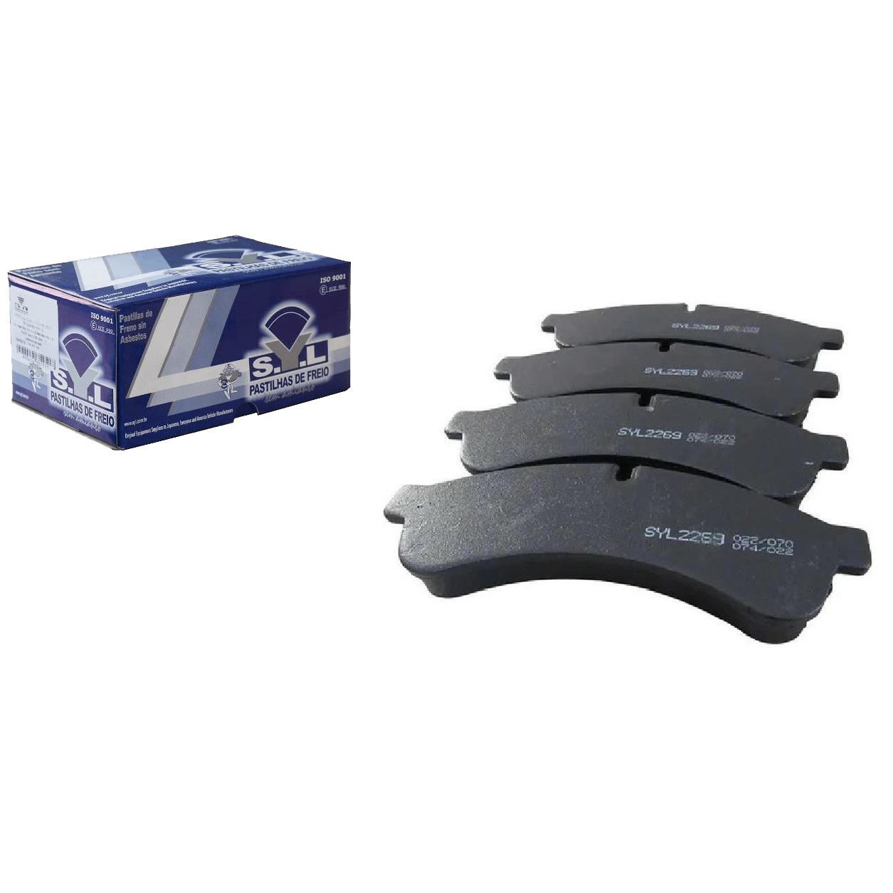 Jogo de Pastilhas de Freio Traseira para Iveco Daily 70C16 City Class - Syl - 2269