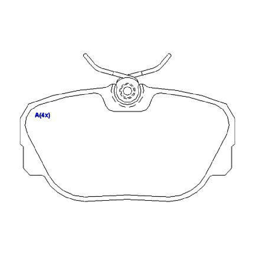 Jogo de Pastilhas de Freio Traseira para Land Rover Discovery 2 e Range Rover Vogue - Syl - 2281