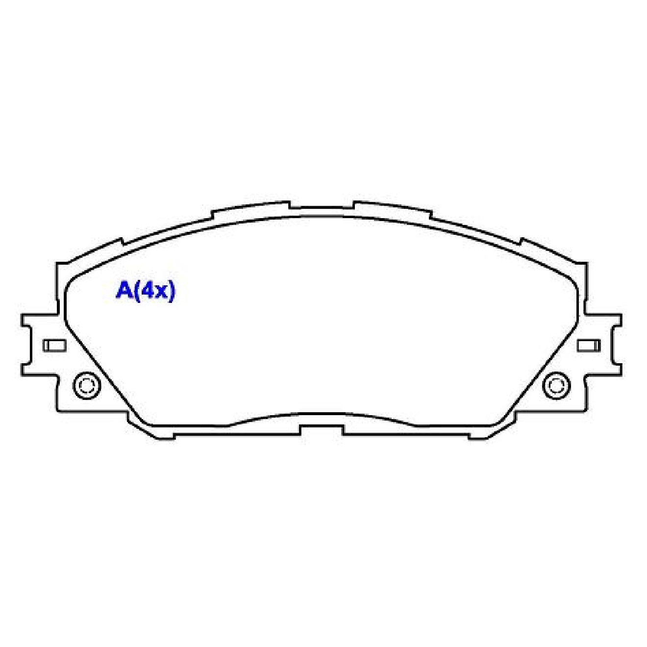 Jogo de Pastilhas de Freio Dianteira para Toyota RAV4 - Syl - 2385