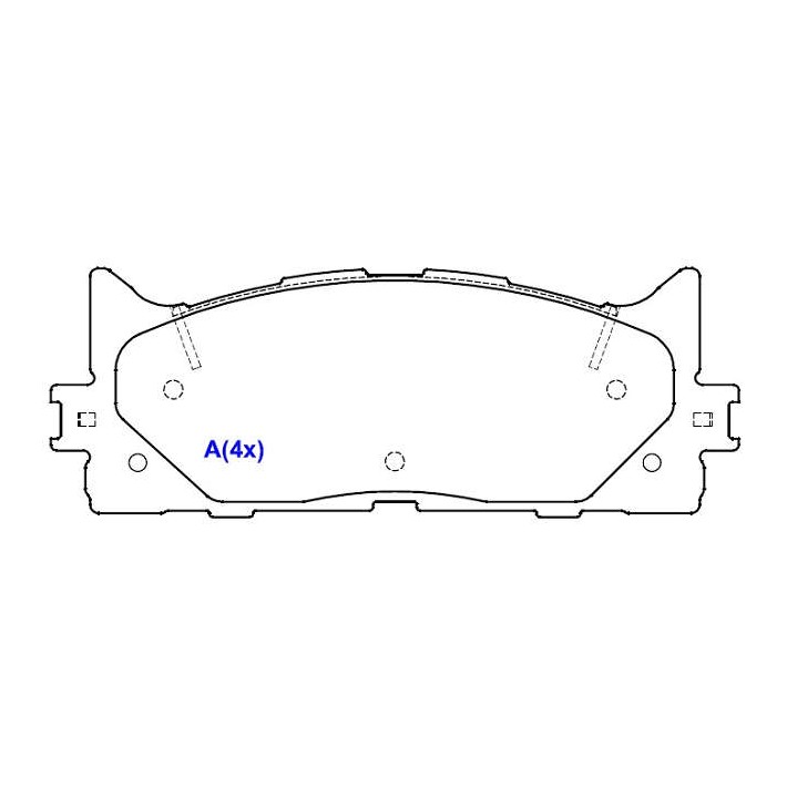 Jogo de Pastilhas de Freio Dianteira para Toyota Camry - Syl - 2387