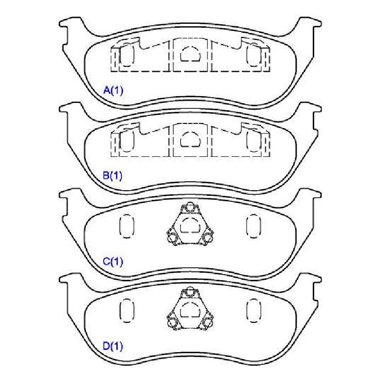 Jogo de Pastilhas de Freio Traseira para Jeep Wrangler - Syl - 3120