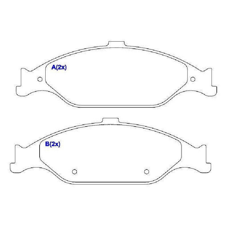 Jogo de Pastilhas de Freio Dianteira para Ford Mustang - Syl - 3219