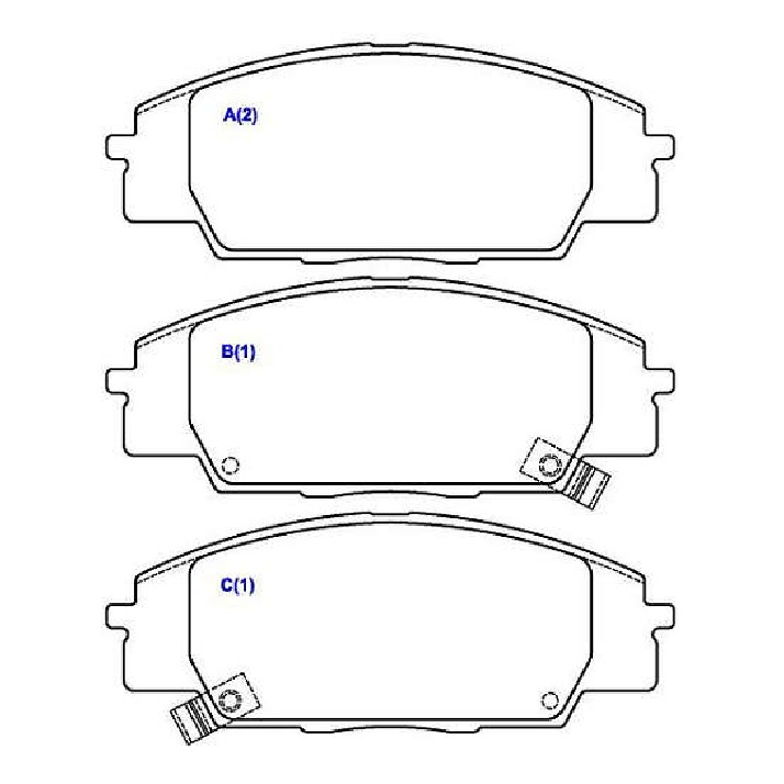 Jogo de Pastilhas de Freio Dianteira para Honda Civic - Syl - 3250