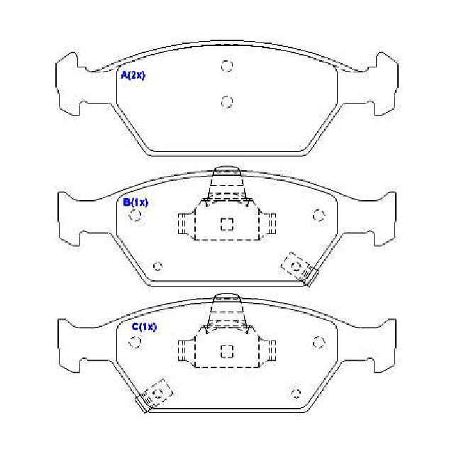 Jogo de Pastilhas de Freio Dianteira para Honda City e FIT - Syl - 3251