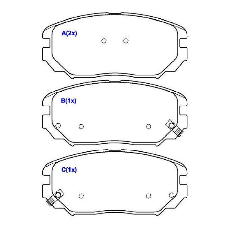Jogo de Pastilhas de Freio Dianteira para Hyundai Azera e Sonata - Syl - 3260