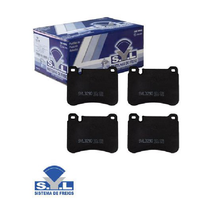 Jogo de Pastilhas de Freio Dianteira para Mercedes-Benz C 350 - Syl - 3290