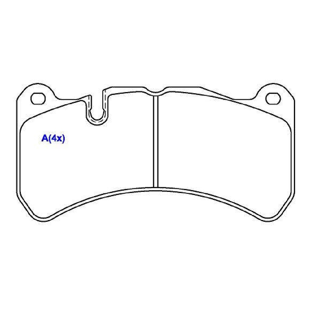 Jogo de Pastilhas de Freio Dianteira para Mercedes-Benz SLK 55 AMG - Syl - 3292
