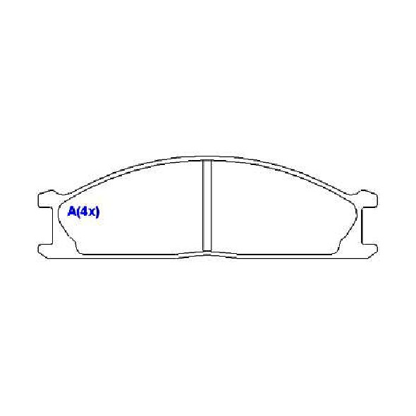 Jogo de Pastilhas de Freio Dianteira para Nissan Frontier - Syl - 4178