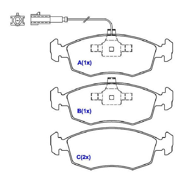 Jogo de Pastilhas de Freio Dianteira para Fiat Stilo - Syl - 4212