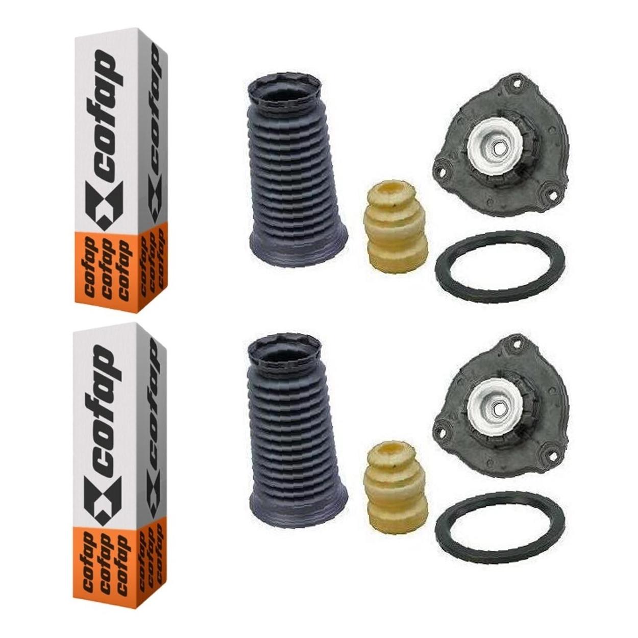 Par Kit do Amortecedor Rolamento Batente Coifa Coxim Dianteiro - Cofap - Tkc03130